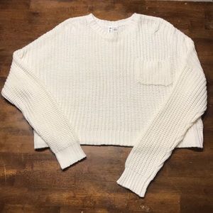 Knitted Cropped Sweater